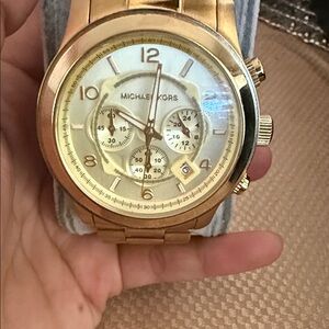 Michael Kors Gold-Tone Chronograph Watch